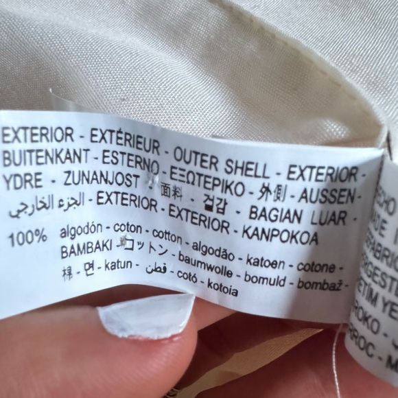 Zara corset top lace front ecru cream color zip back cropped cotton small - Picture 9 of 10